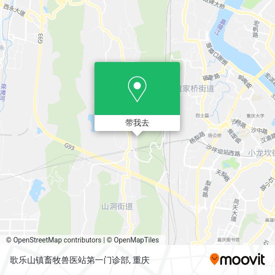 歌乐山镇畜牧兽医站第一门诊部地图