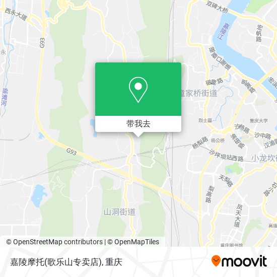 嘉陵摩托(歌乐山专卖店)地图