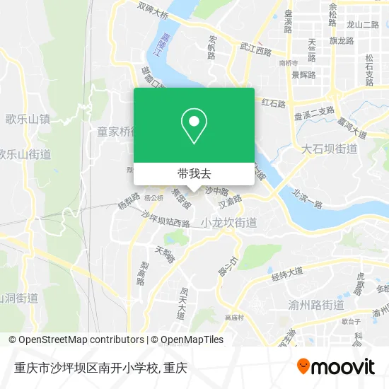 重庆市沙坪坝区南开小学校地图
