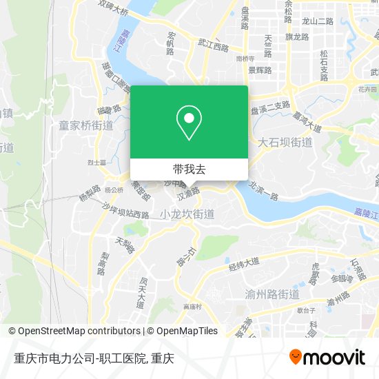 重庆市电力公司-职工医院地图