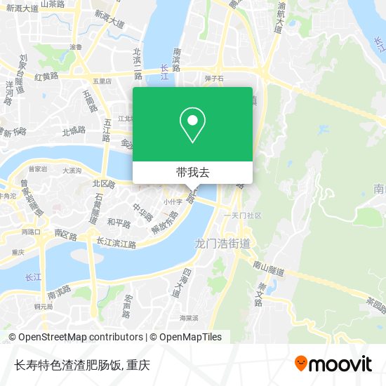 长寿特色渣渣肥肠饭地图