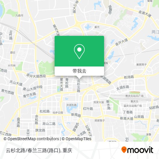 云杉北路/春兰三路(路口)地图