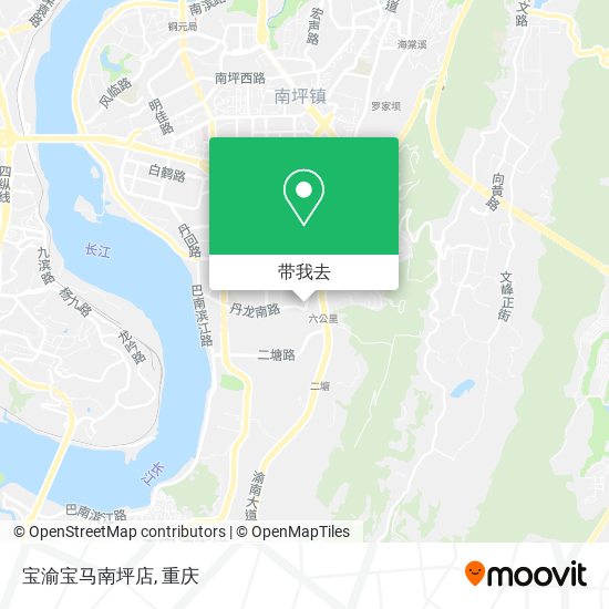 宝渝宝马南坪店地图