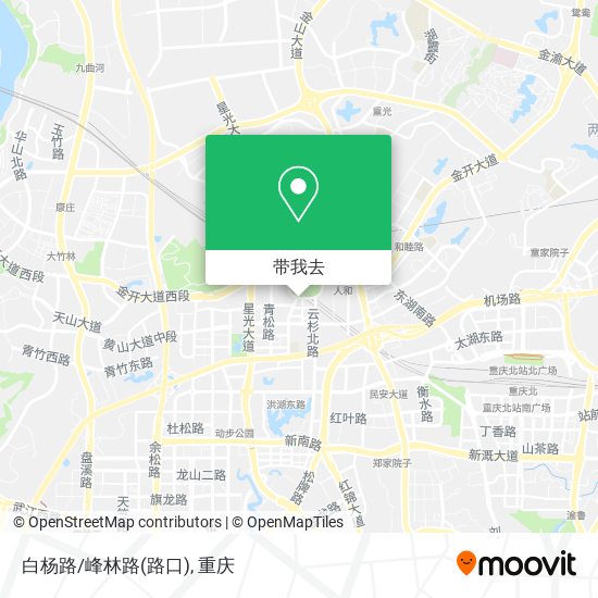 白杨路/峰林路(路口)地图