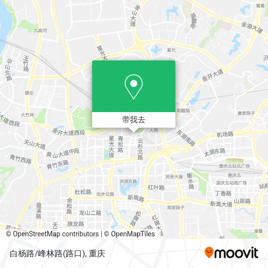 白杨路/峰林路(路口)地图
