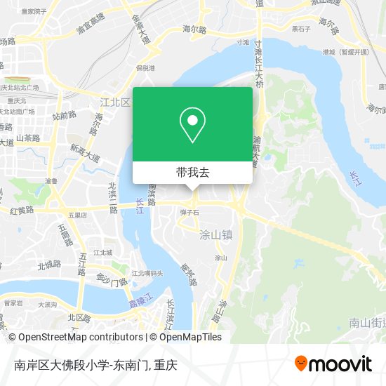 南岸区大佛段小学-东南门地图
