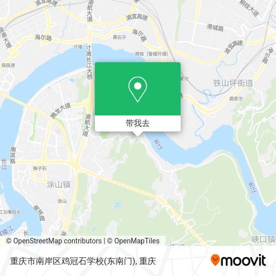 重庆市南岸区鸡冠石学校(东南门)地图