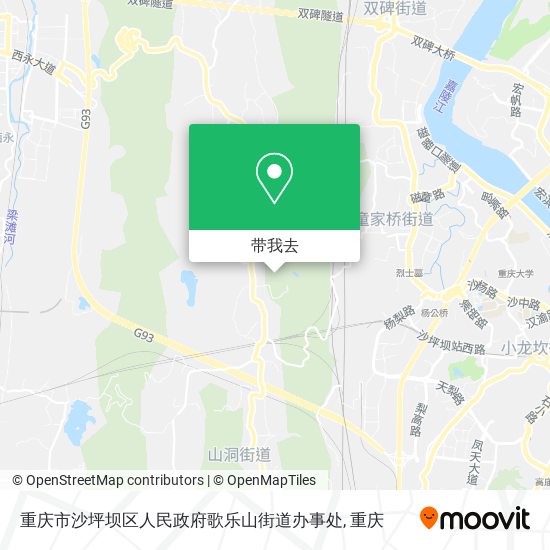重庆市沙坪坝区人民政府歌乐山街道办事处地图