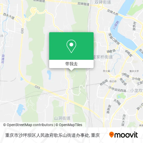 重庆市沙坪坝区人民政府歌乐山街道办事处地图