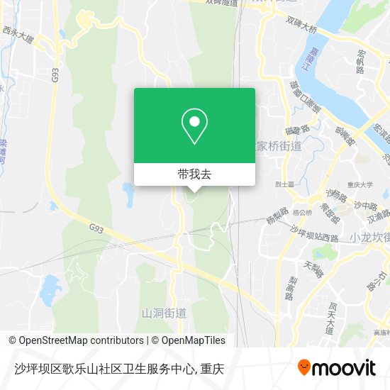 沙坪坝区歌乐山社区卫生服务中心地图