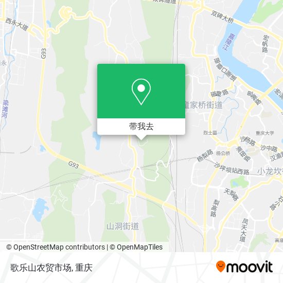 歌乐山农贸市场地图