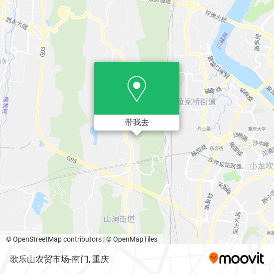 歌乐山农贸市场-南门地图