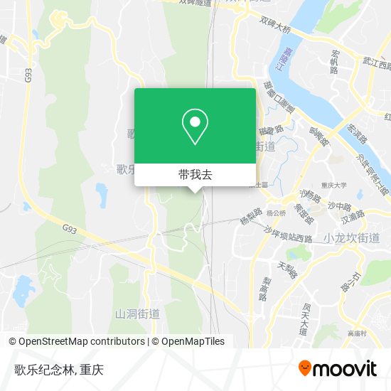 歌乐纪念林地图