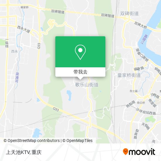 上天池KTV地图