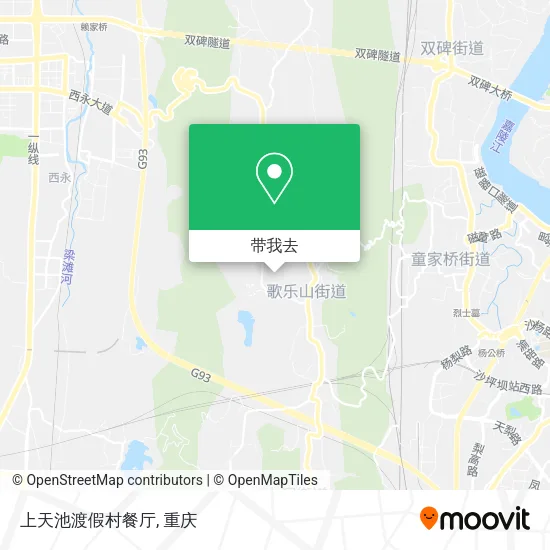 上天池渡假村餐厅地图