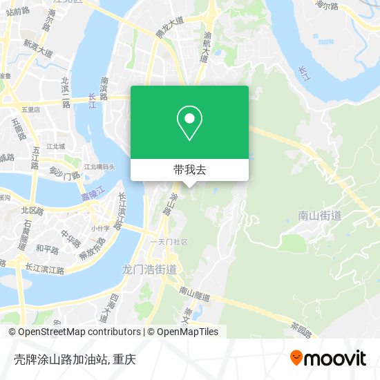 壳牌涂山路加油站地图
