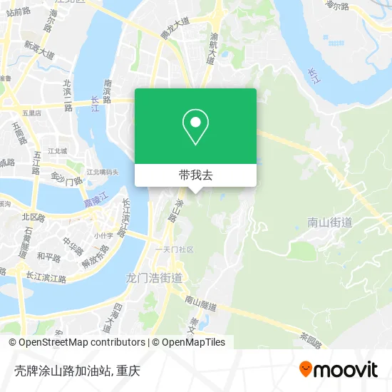 壳牌涂山路加油站地图