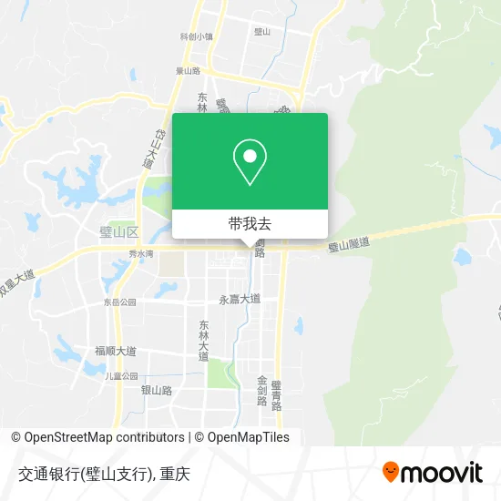 交通银行(璧山支行)地图