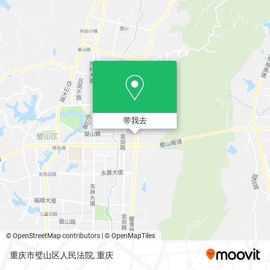 重庆市璧山区人民法院地图