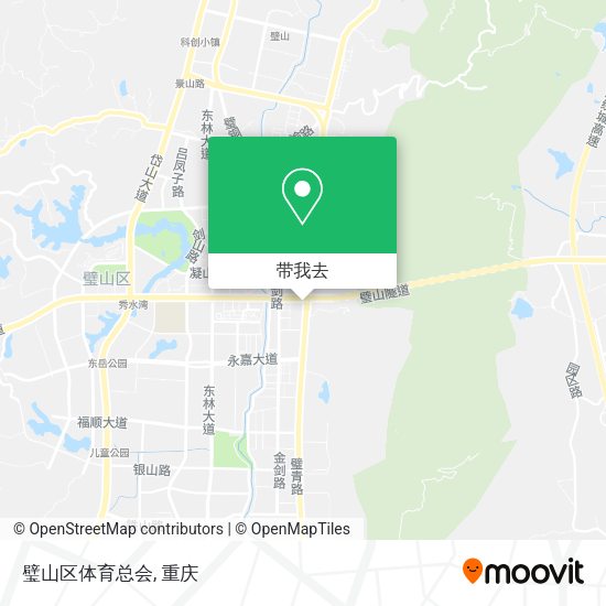 璧山区体育总会地图