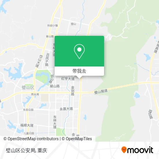 璧山区公安局地图