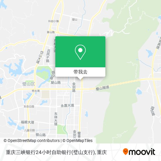 重庆三峡银行24小时自助银行(璧山支行)地图