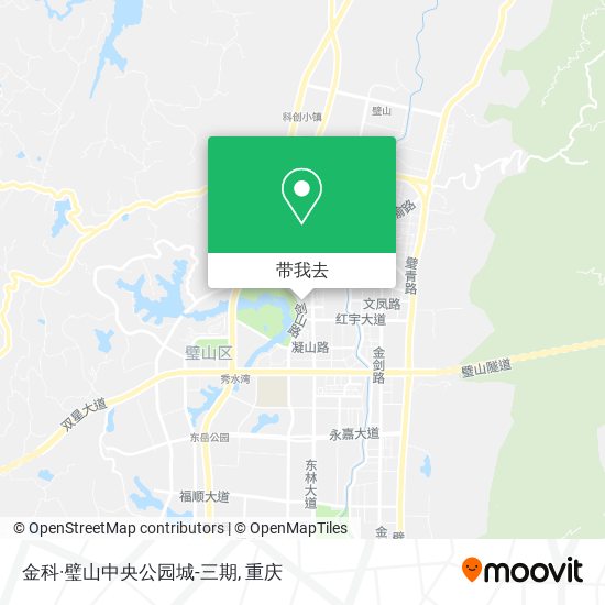 金科·璧山中央公园城-三期地图