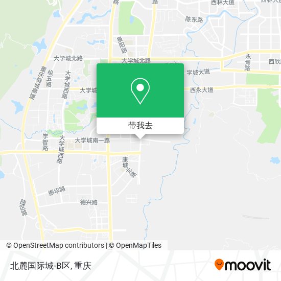 北麓国际城-B区地图