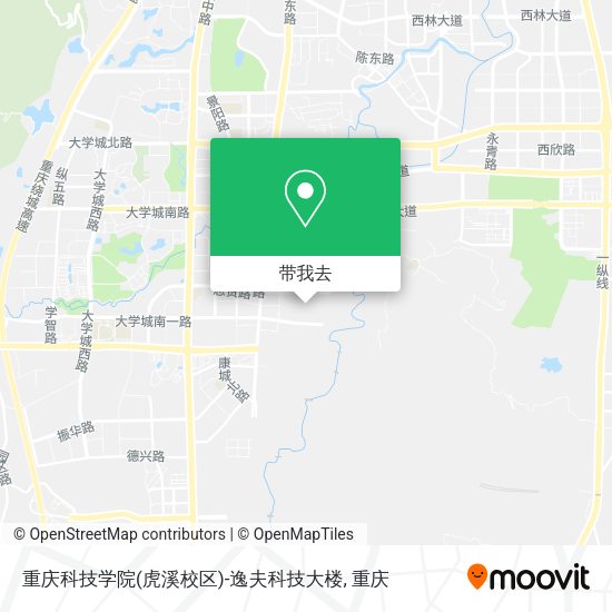 重庆科技学院(虎溪校区)-逸夫科技大楼地图