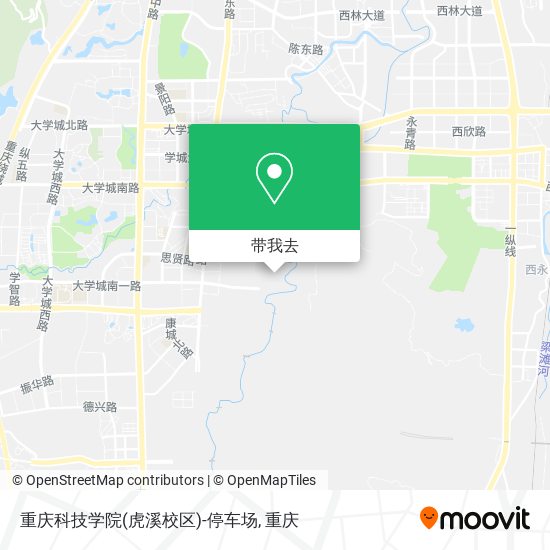 重庆科技学院(虎溪校区)-停车场地图