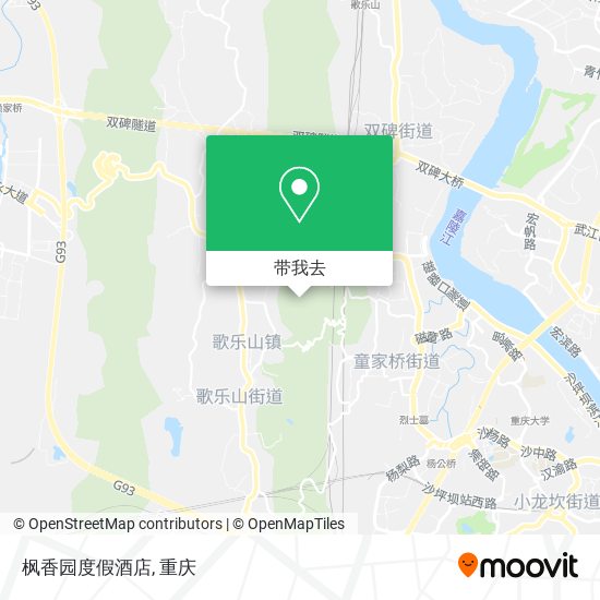 枫香园度假酒店地图