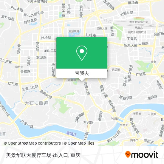 美景华联大厦停车场-出入口地图