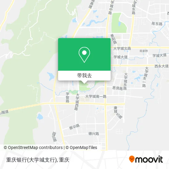 重庆银行(大学城支行)地图