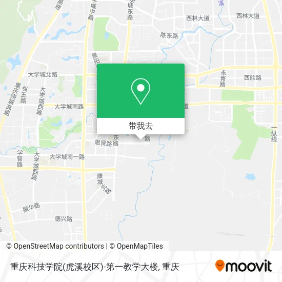 重庆科技学院(虎溪校区)-第一教学大楼地图