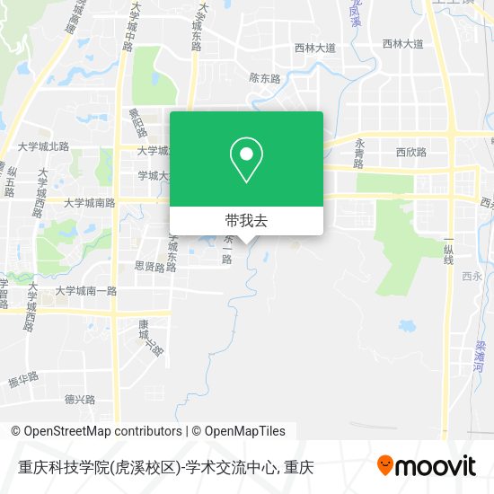 重庆科技学院(虎溪校区)-学术交流中心地图