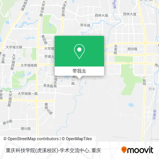 重庆科技学院(虎溪校区)-学术交流中心地图