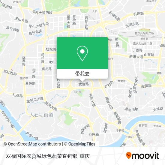 双福国际农贸城绿色蔬菜直销部地图