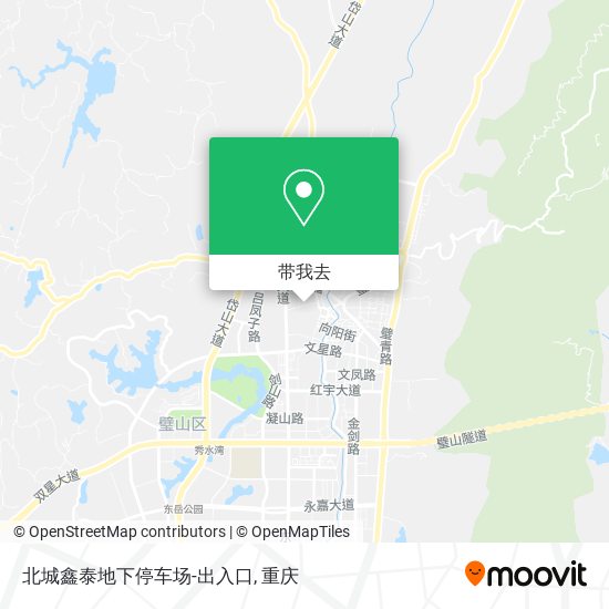 北城鑫泰地下停车场-出入口地图