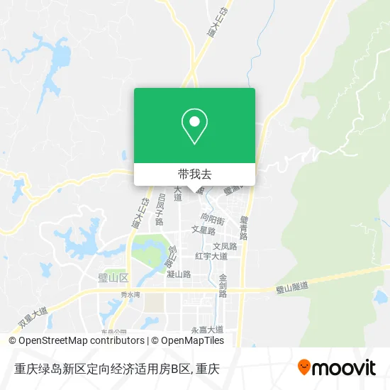 重庆绿岛新区定向经济适用房B区地图