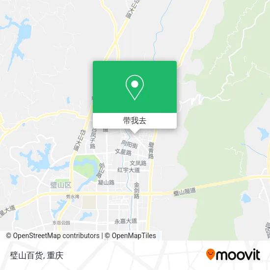璧山百货地图