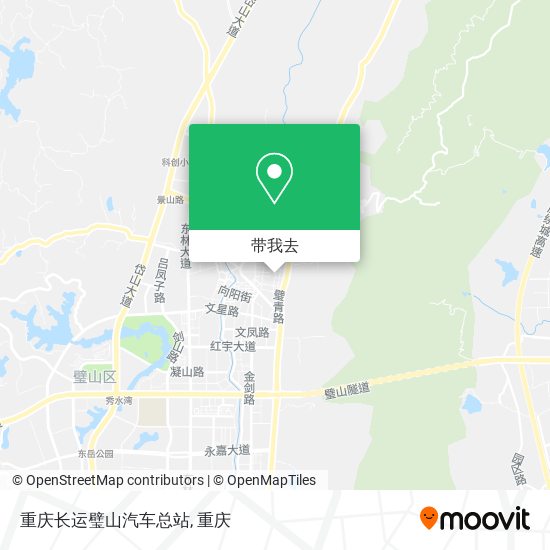 重庆长运璧山汽车总站地图