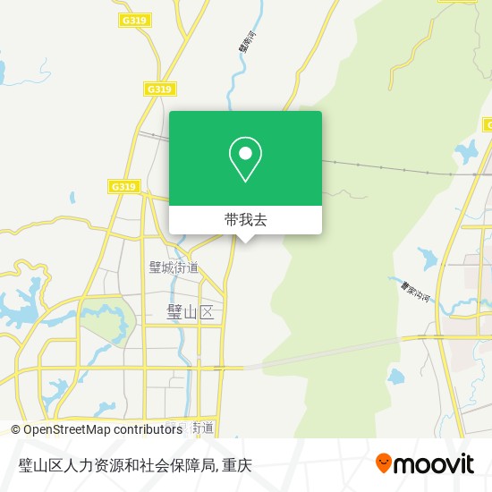 璧山区人力资源和社会保障局地图