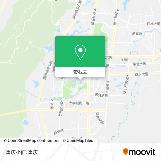 重庆小面地图
