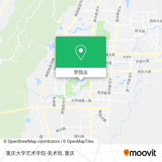 重庆大学艺术学院-美术馆地图