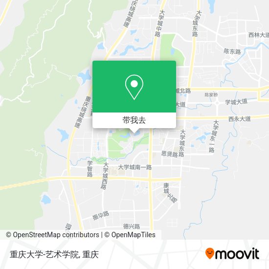 重庆大学-艺术学院地图