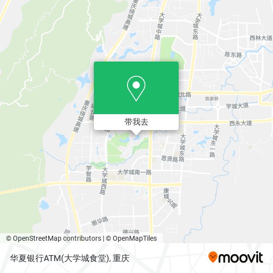 华夏银行ATM(大学城食堂)地图