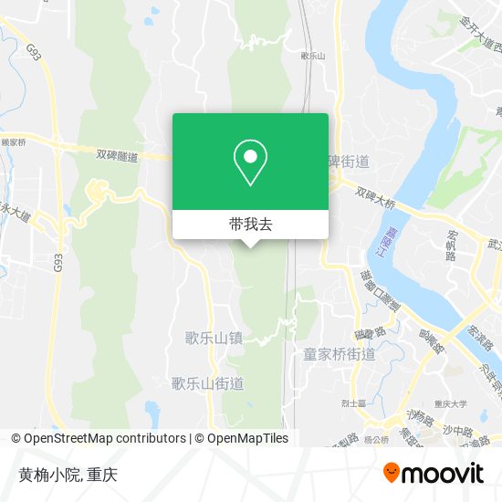 黄桷小院地图