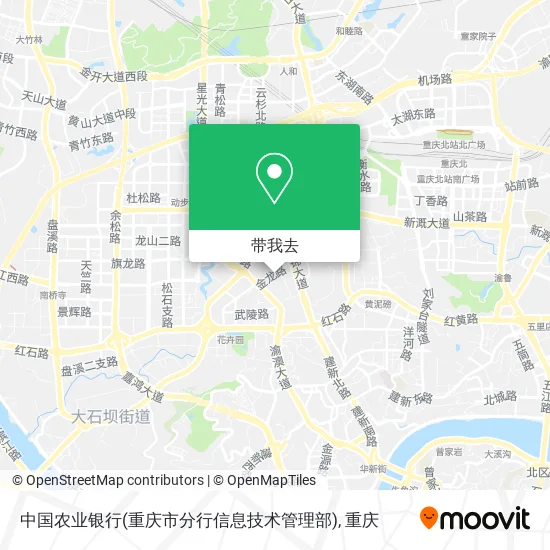 中国农业银行(重庆市分行信息技术管理部)地图