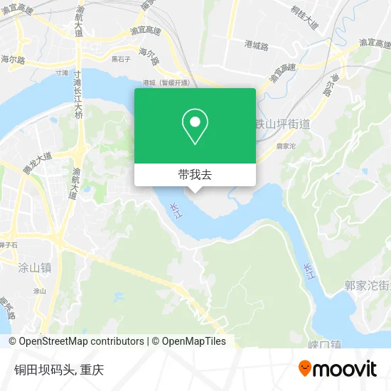 铜田坝码头地图