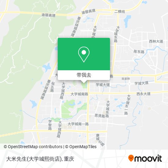 大米先生(大学城熙街店)地图